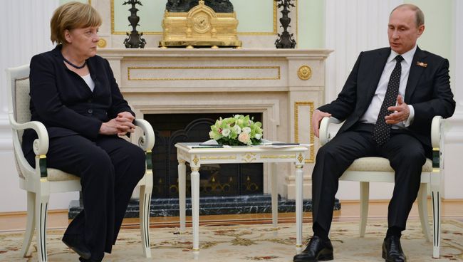 Президент России Вдадимир Путин встретился с канцлером Федеративной Республики Германия Ангелой Меркель Президент России Вдадимир Путин встретился с канцлером Федеративной Республики Германия Ангелой Меркель