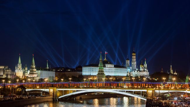 Вид на Московский кремль. Архивное фото Вид на Московский кремль. Архивное фото