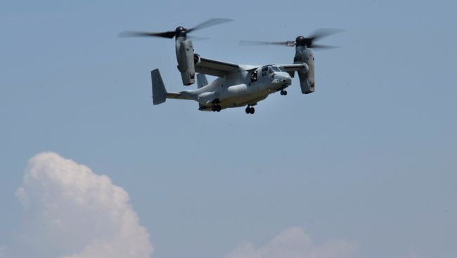 Американский конвертоплан Osprey. Архивное фото Американский конвертоплан Osprey. Архивное фото