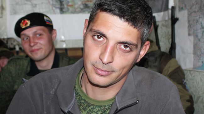 Ополченец Донецкой народной республики (ДНР) Михаил Толстых с позывным Гиви. Архивное фото