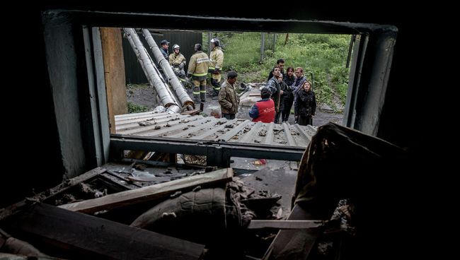 Последствия обстрелов Донецка