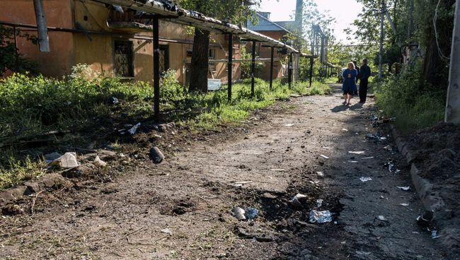 В Донецке. Архивное фото В Донецке. Архивное фото