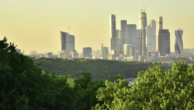 Вид на Московский международный деловой центр Москва-Сити. Архивное фото Вид на Московский международный деловой центр Москва-Сити. Архивное фото