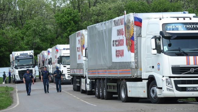 Гуманитарный конвой России для юго-востока Украины. Архивное фото