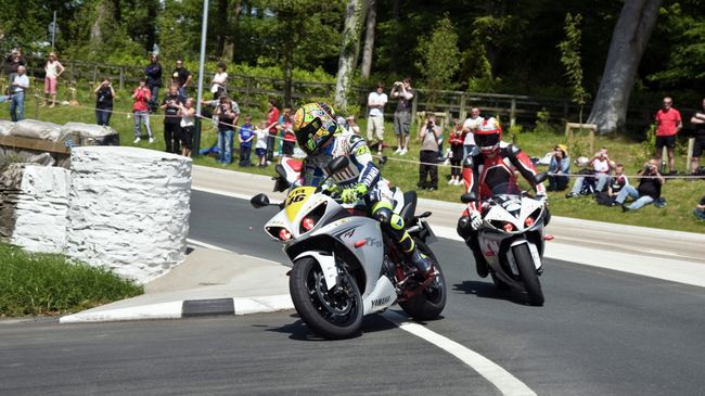 Мотоциклетные гонки Isle of Man TT. Архивное фото Мотоциклетные гонки Isle of Man TT. Архивное фото