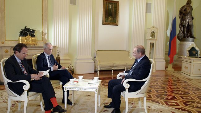 В преддверии визита в Италию президент РФ В.Путин дал интервью газете Il Corriere della Sera