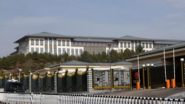 Президентский дворец в Анкаре, Турция. Архивное фото Президентский дворец в Анкаре, Турция. Архивное фото
