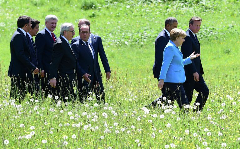Участники саммита G7 в Германии Участники саммита G7 в Германии