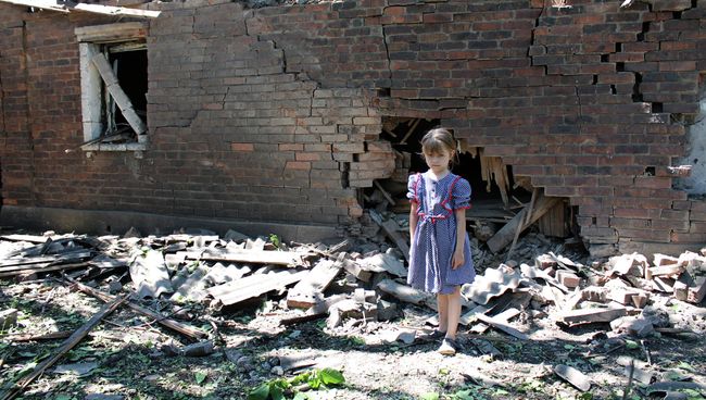 Последствия обстрела города Горловки Донецкой области. Архивное фото Последствия обстрела города Горловки Донецкой области. Архивное фото
