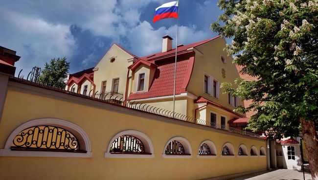Генеральное консульство России в Харькове, Украина. Архивное фото Генеральное консульство России в Харькове, Украина. Архивное фото