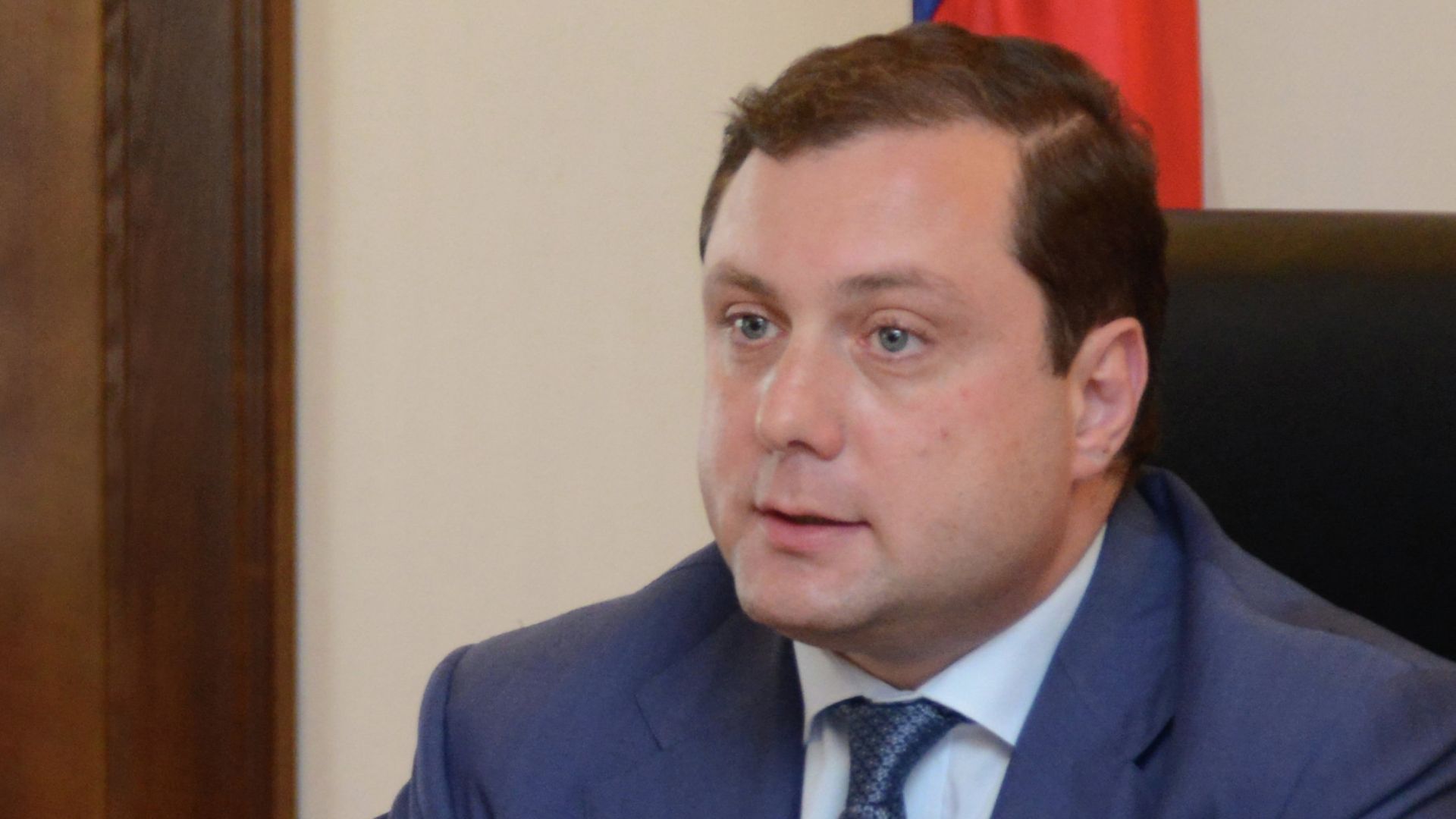 Врио губернатора Смоленской области Алексей Островский. Архивное фото Врио губернатора Смоленской области Алексей Островский. Архивное фото - РИА Новости, 1920, 20.12.2022