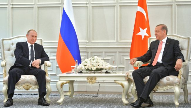 Президент России Владимир Путин и президент Турции Реджеп Тайип Эрдоган, архивное фото Президент России Владимир Путин и президент Турции Реджеп Тайип Эрдоган, архивное фото