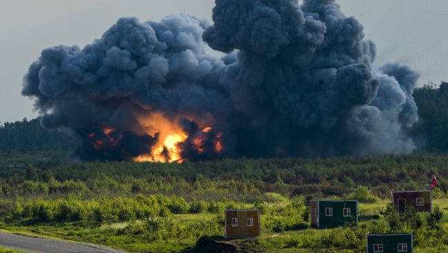 Взрыв во время демонстрационной программы Международного военно-технического форума Армия-2015 Взрыв во время демонстрационной программы Международного военно-технического форума Армия-2015