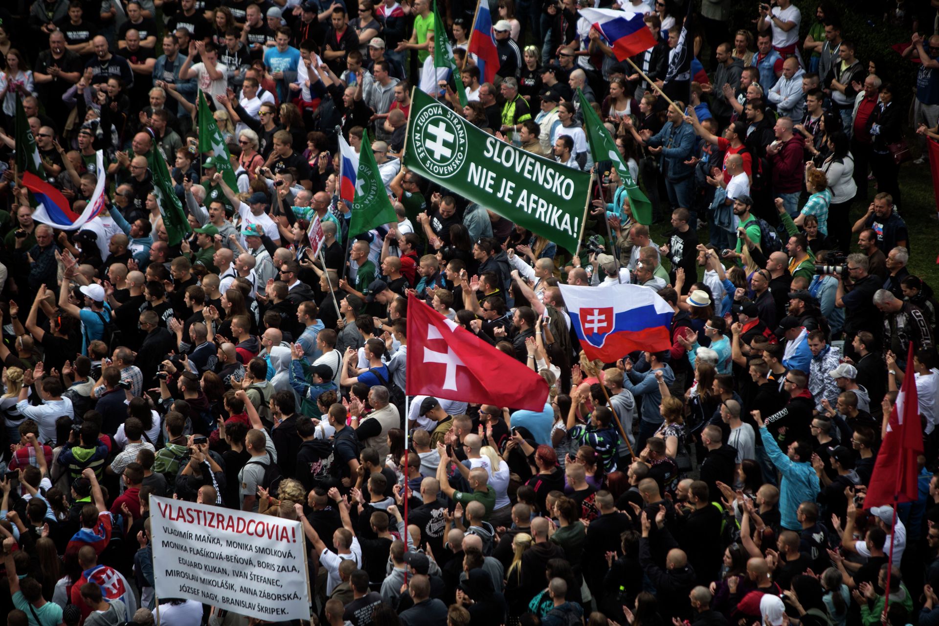 Митинг против миграционной политики Евросоюза в Братиславе, 20 июня 2015 Митинг против миграционной политики Евросоюза в Братиславе, 20 июня 2015 - РИА Новости, 1920, 30.06.2023