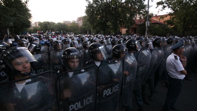 Акция протеста в Ереване. Архивное фото Акция протеста в Ереване. Архивное фото