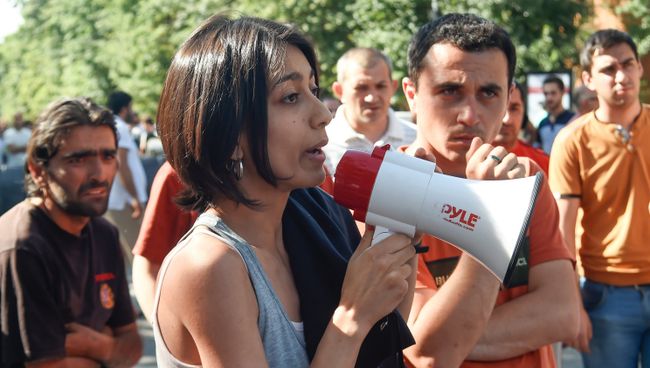 Акция протеста в Ереване Акция протеста в Ереване