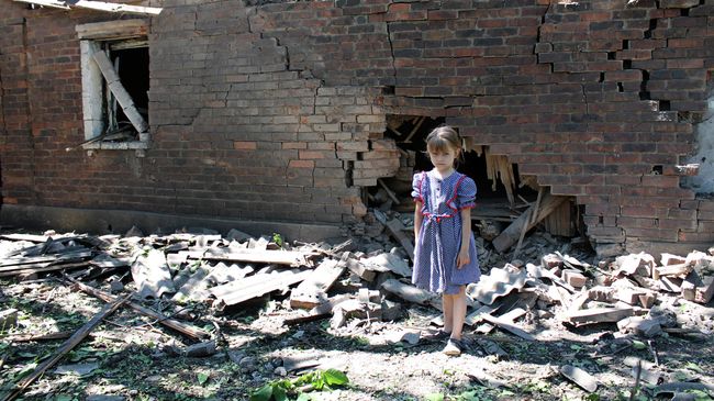 Последствия обстрела города Горловки Донецкой области. Архивное фото Последствия обстрела города Горловки Донецкой области. Архивное фото
