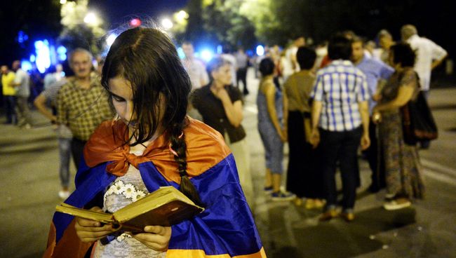 Протестные акции в Ереване