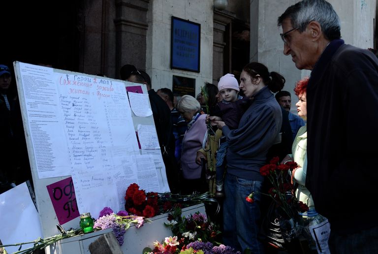 Похороны погибших в результате трагических событий в Одессе 2 мая Похороны погибших в результате трагических событий в Одессе 2 мая