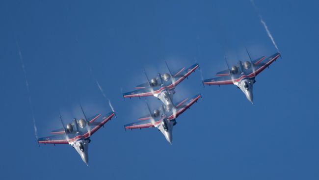 Самолеты Су-27. Архивное фото