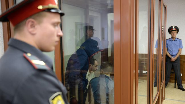 Участники банды Федоровича во время предварительных слушаний в Свердловском областном суде Участники банды Федоровича во время предварительных слушаний в Свердловском областном суде