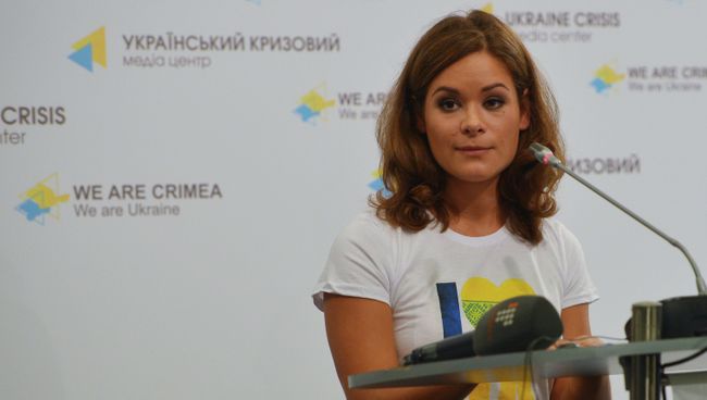 Пресс-конференция Марии Гайдар в Киеве Пресс-конференция Марии Гайдар в Киеве