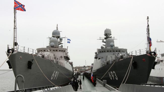 Ракетные корабли ВМФ России. Архивное фото