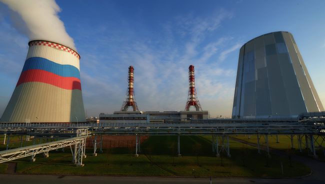 Первая в России электростанция с парогазовым бинарным циклом. Архивное фото