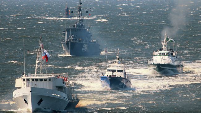 Генеральная репетиция парада ко Дню ВМФ в Балтийске. Архивное фото