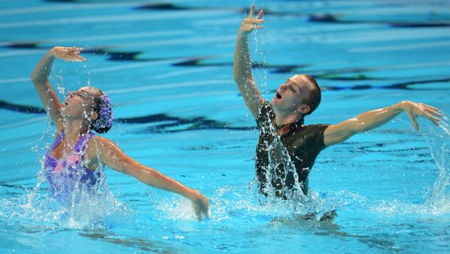 Чемпионат мира FINA 2015. Синхронное плавание. Смешанный дуэт. Техническая программа. Финал