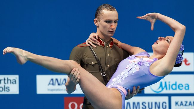 Дарина Валитова и Александр Мальцев выступают на чемпионате мира в Казани Дарина Валитова и Александр Мальцев выступают на чемпионате мира в Казани