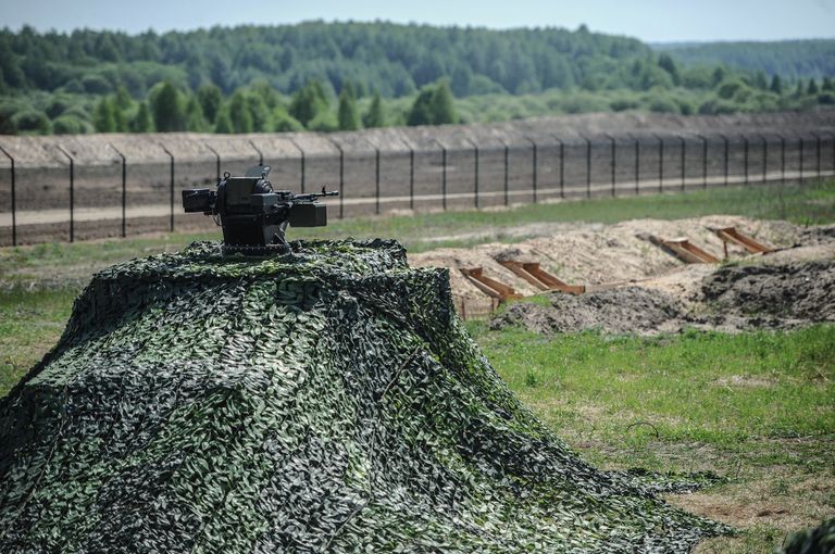 На участке границы Украины с Россией