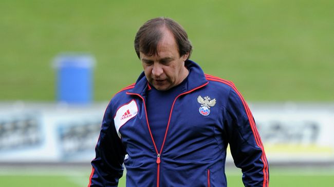 Александр Бородюк во время тренировки сборной России Александр Бородюк во время тренировки сборной России