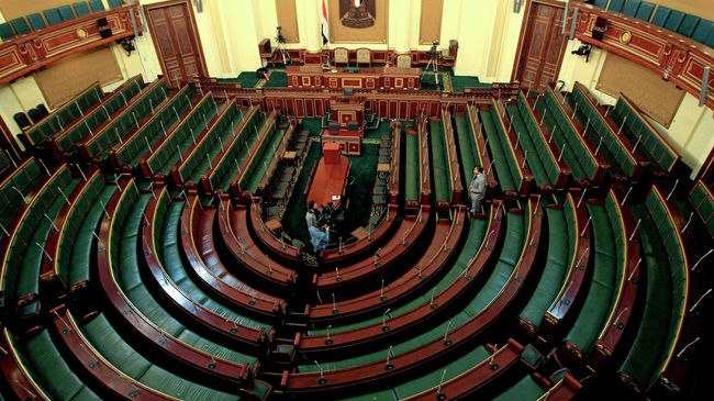 Зал заседаний нижней палаты парламента Египта. Архивное фото