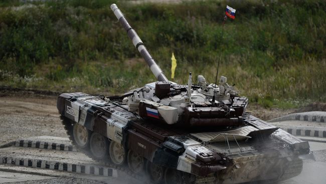 Участники полуфинала чемпионата мира по Танковому биатлону из команды министерства обороны России. Архивное фото