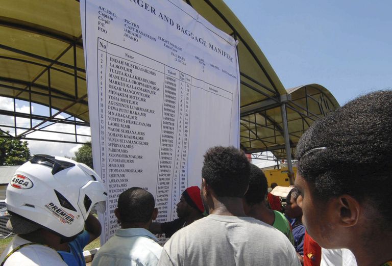 Списки пассажиров самолета Тригана Эйр в аэропорту Джаяпура, Индонезия Списки пассажиров самолета Тригана Эйр в аэропорту Джаяпура, Индонезия