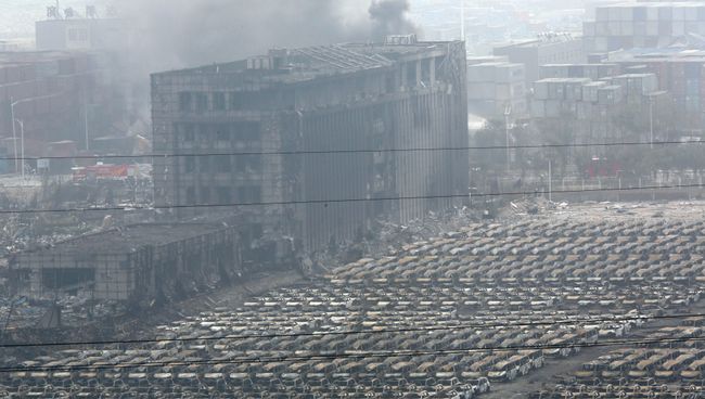 Последствия взрывов в Тяньцзине, Китай, 14 августа 2015 Последствия взрывов в Тяньцзине, Китай, 14 августа 2015
