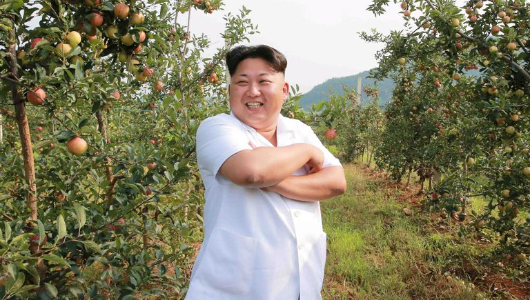 Северокорейский лидер Ким Чен Ын во время посещения Taedonggang Combined Fruit Farm в Пхеньяне Северокорейский лидер Ким Чен Ын во время посещения Taedonggang Combined Fruit Farm в Пхеньяне