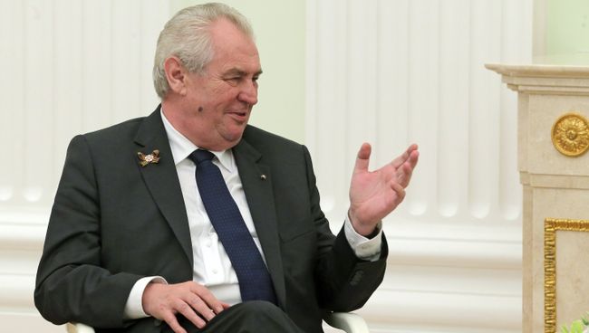Президент Чешской Республики Милош Земан. Архивное фото