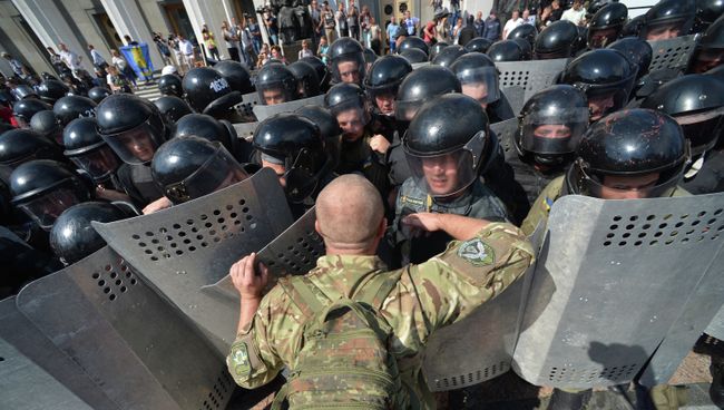 Протестные акции в Киеве. Архивное фото