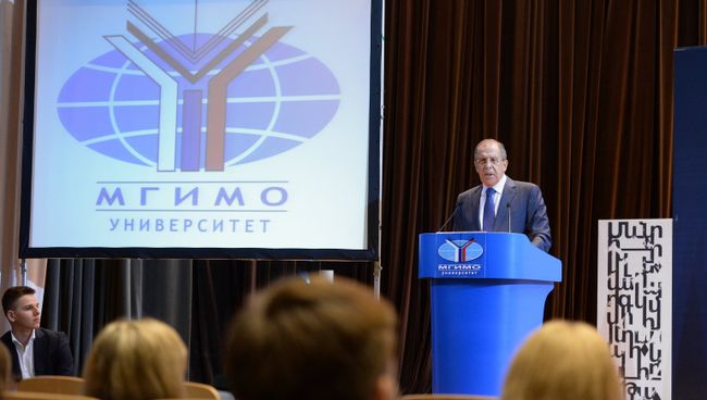 Встреча главы МИД РФ С.Лаврова со студентами и преподавателями МГИМО Встреча главы МИД РФ С.Лаврова со студентами и преподавателями МГИМО