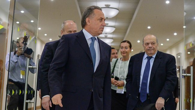 Кандидат на пост главы Российского футбольного союза, министр спорта РФ Виталий Мутко Кандидат на пост главы Российского футбольного союза, министр спорта РФ Виталий Мутко