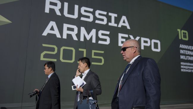 Участники 10-ой международной выставки Russia arms expo.