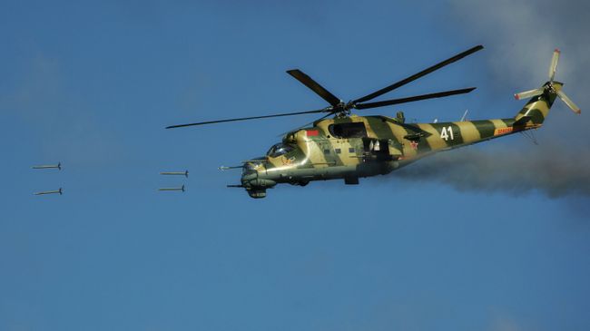 Вертолет Ми-24 Военно-воздушных сил Белоруссии. Архивное фото Вертолет Ми-24 Военно-воздушных сил Белоруссии. Архивное фото