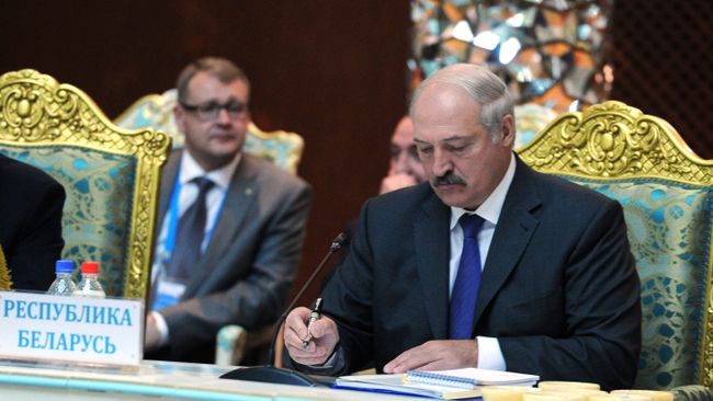 Президент Белоруссии Александр Лукашенко. Саммит ОДКБ