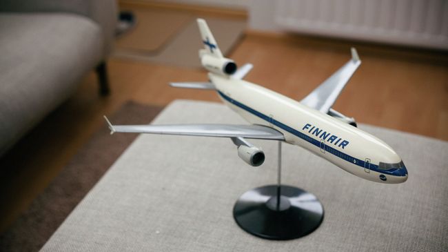 Модель самолета финской авиакомпании Finnair Модель самолета финской авиакомпании Finnair