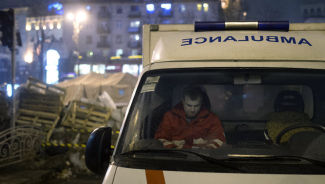 Машина скорой помощи на Украине. Архивное фото Машина скорой помощи на Украине. Архивное фото