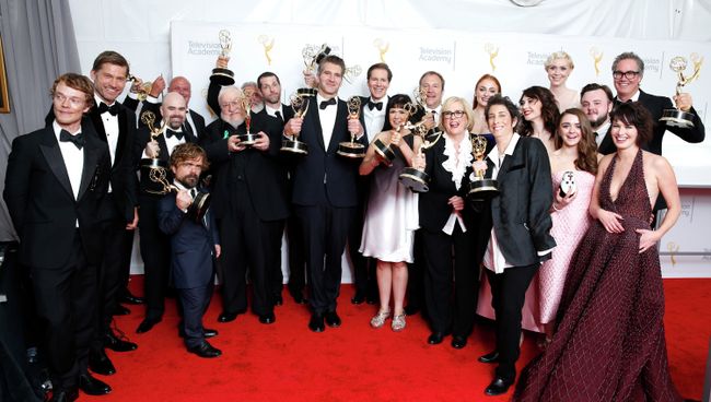Команда сериала Игра престолов на церемонии вручения премии Эмми Команда сериала Игра престолов на церемонии вручения премии Эмми