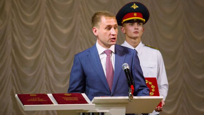 Инаугурация избранного губернатора Амурской области А.Козлова прошла в Благовещенске