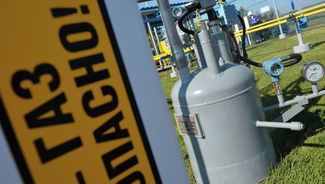 Автоматическая газораспределительная станция. Архивное фото Автоматическая газораспределительная станция. Архивное фото